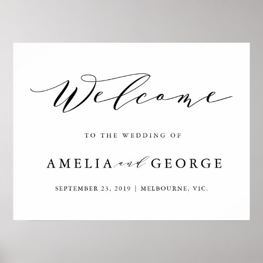 Poster Signet mariage d'accueil (Devant)