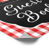 Poster Signez notre Guest Book Sign - Red Baby Q (Coin)