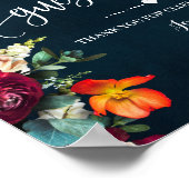 Poster Signez notre panneau d'invités Mariage Vin Signe N (Coin)