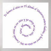 Poster Signification de Namaste' en Español (Devant)