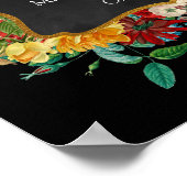 Poster Signification de nom personnalisé Cadeau de fleurs (Coin)