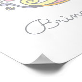 Poster Signification du nom d'art initial du gribouillage (Coin)