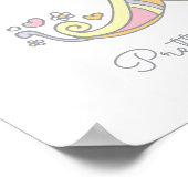 Poster Signification du nom de l'art gribouillé initial B (Coin)