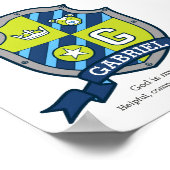 Poster Signification du prénom Gabriel héraldique ours em (Coin)