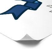 Poster Signification du prénom Wade : lettre W, crête ver (Coin)