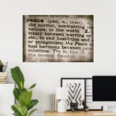 Poster Significations oubliées - Paix (Bureau à domicile)