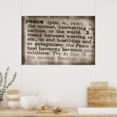 Poster Significations oubliées - Paix (Cuisine)