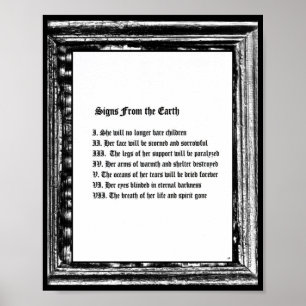 Poster Signs From The Earth
