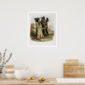 Poster Sih-Chida et Mahchsi-Karehde, Indiens mandans, pla (Cuisine)