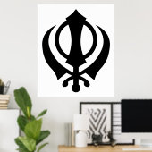 Poster Sikh Khanda (Bureau à domicile)