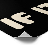 Poster S'Il Convient, Je Suis Assis Chat (Coin)