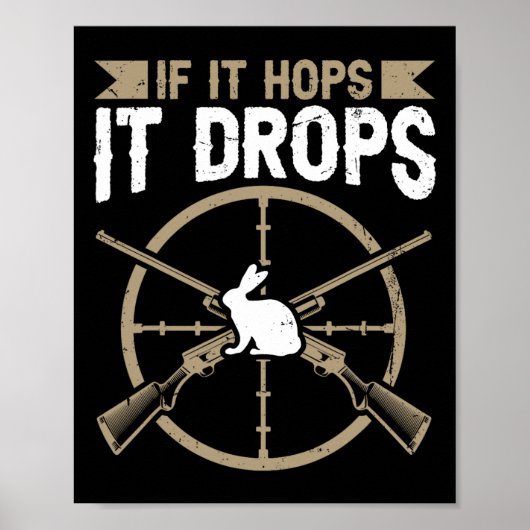 Poster S'Il Hop - Il Abandonne Le Devis Pour Un Chasseur  (Devant)