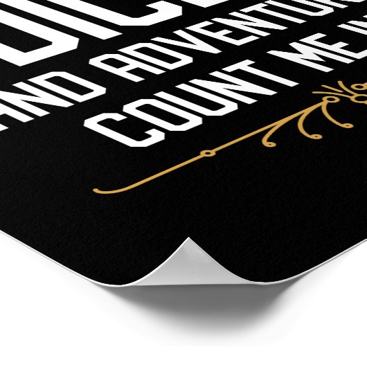Poster S'Il Implique Dice Count Me Dans Drôle Tabletop RP (Coin)