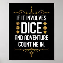 S'Il Implique Dice Count Me Dans Drôle Tabletop RP
