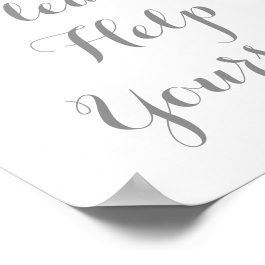 Poster S'Il Vous Plaît, Aidez-Vous À Signer Les Fleurs D' (Coin)