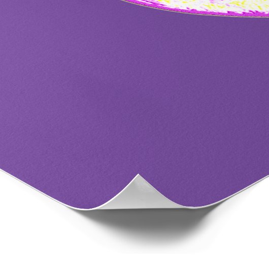 Poster "S'Il Vous Plaît, Allez-Y Facilement !" Un Design (Coin)