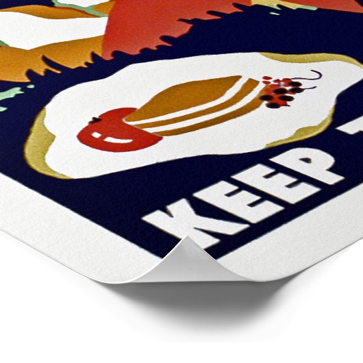 Poster S'Il Vous Plaît Garder Le Parc Propre (Coin)