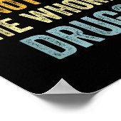 Poster S'il vous plaît n'alimentez pas les S médicaments (Coin)