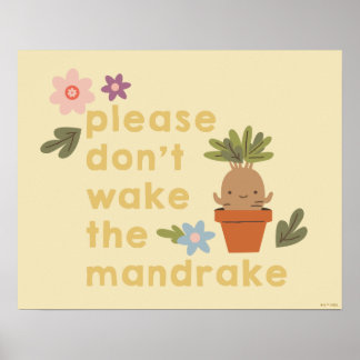 Poster S'il vous plaît ne réveillez pas la mandragore
