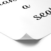 Poster s'il vous plaît prendre place Word For Bathroom |  (Coin)