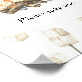 Poster S'il vous plaît prendre un anniversaire (Coin)