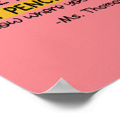 Poster S'il vous plaît, renvoyez mes crayons drôle de cla (Coin)