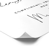 Poster S'Il Vous Plaît, Signer Les Faveurs De Mariage (Coin)