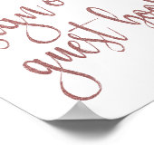 Poster S'il vous plaît signer notre livre d'hôtes Rose Go (Coin)