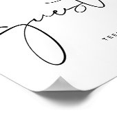 Poster S'il vous plaît signer notre livre d'or, mariage f (Coin)