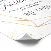 Poster S'Il Vous Plaît Signez Notre Livre D'Invité Classy (Coin)