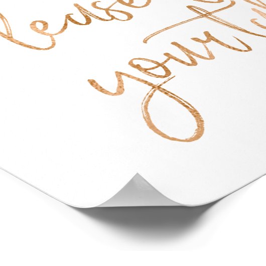 Poster S'Il Vous Plaît Trouver Votre Siège 8x10 Rose Mari (Coin)