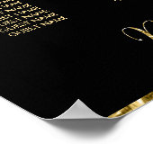 Poster S'il vous plaît trouver votre siège Mariage Gold F (Coin)