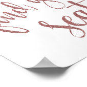 Poster S'Il Vous Plaît Trouvez Votre Siège Rose Gold Part (Coin)