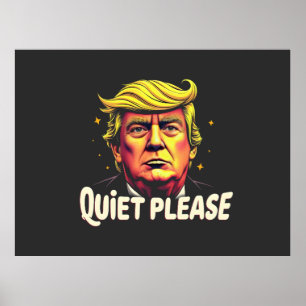Poster S'Il Vous Plaît Trump Kamala Président Débat