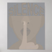 Poster Silence (Devant)