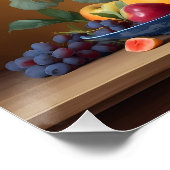 Poster Silence avec les fleurs dans le vase Delftbaluwe e (Coin)