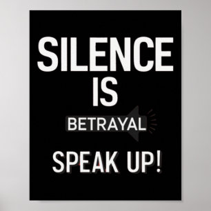 Poster Silence Betrayal Parler Justice Sticker