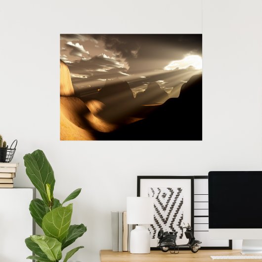 Poster Silence brisé I (Bureau à domicile)