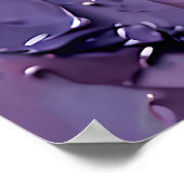 Poster "Silence cristalline" - Portrait pourpre (Coin)