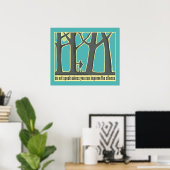 Poster Silence de la forêt (Bureau à domicile)