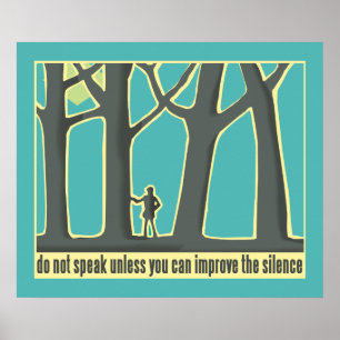 Poster Silence de la forêt