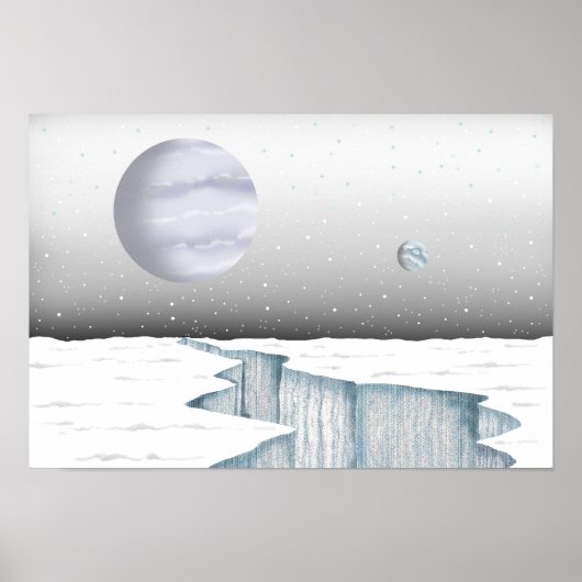 Poster Silence d'une étoile gelée. (Devant)