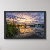 Silence in Gold and Water: Erie PA Sunset 