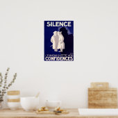 Poster Silence L'ennemi Guette Vos Confiances Guerre fran (Cuisine)