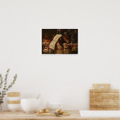 Poster Silence Life a Book of Sheet Music (Cuisine)