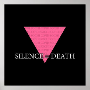 Poster Silence = Mort