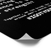 Poster Silence Plus D'Autocollant (Coin)