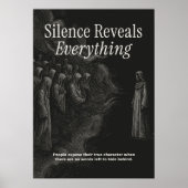 Poster Silence Reveals Everything (Devant)