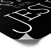 Poster Silencieux Rabbit Pâques est pour Jésus Chrétiens (Coin)