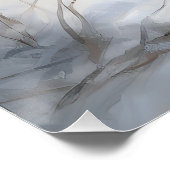 Poster Silencieux Terrier Laisser Il Neige Noël (Coin)